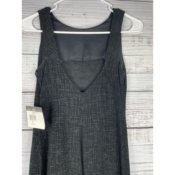 Vintage Teddi Black Sparkle Maxi Dress New 4P 90s Y2K Prom Formal Whimsigoth - Picture 5 of 7